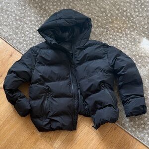 Zara Charcoal Puffer Coat